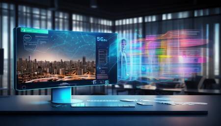 我记得有一个CRM案例模特展示的就是5G