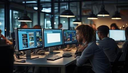 说到开发过程，那可真是“痛并快乐着”。前端团队天天加班，UI设计师改了十几版界面，老板看了直摇头：“