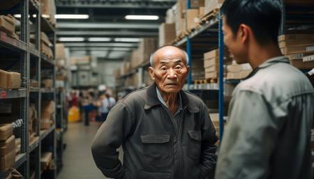 刚开始推行的时候，很多人不适应。仓库的老王就特别抵触，说：“我干了二十年，啥时候靠机器指挥干活？”我