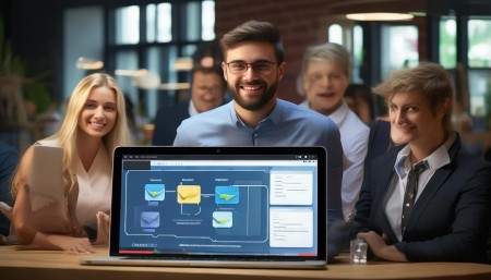 说到这里，你可能好奇，我们有没有用CRM做营销自动化？有啊！我们搭了一套简单的自动化流程：新线索进来