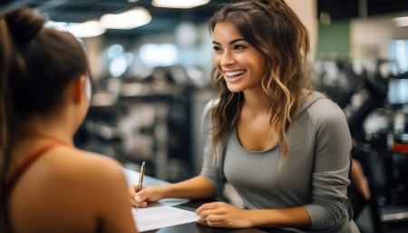 我记得有一次我去一家健身房办卡，前台小姐姐一边填表一边跟我聊天，问我是怎么知道这家店的，平时喜欢什么