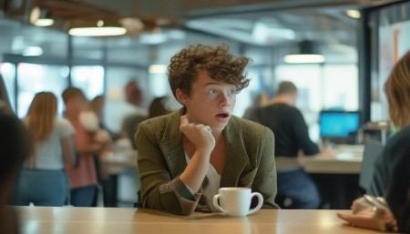 哎，你说这事儿吧，其实我一开始也没太当回事。就是有一天，我在公司茶水间泡咖啡的时候，听见隔壁两个同事